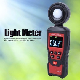 Light Meter, Abs Digital Par Meter, St6813 Portable Digital LCD Light Illuminance Meter Photometer Illuminometer Instrument 1-100000 for Plants LED Lights Indoor Outdoor Light Tester