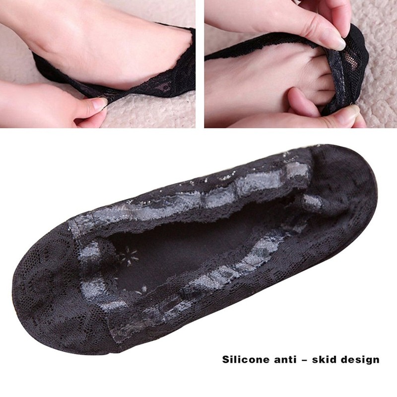 SNUG STAR Lace Socks Womens Fashion Liner No Show Sock