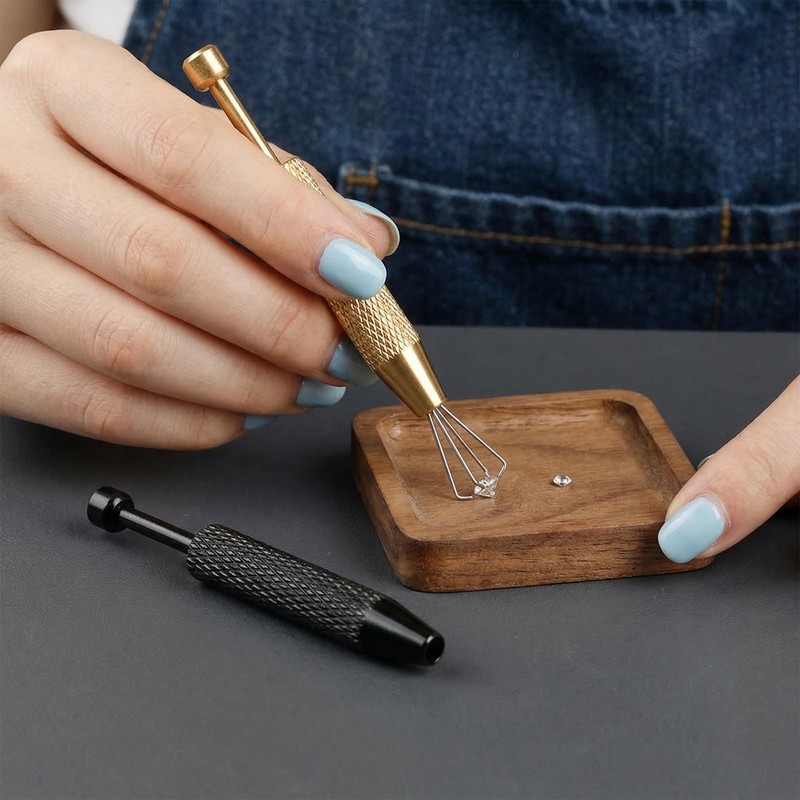 2 pezzi piercing a sfera, pinza a 4 denti per