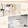 Lifewit Suction Cup Shower Caddy + Soap Dish, Removable 12.4inch
