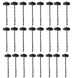 24 Stück Bodenplanen-Heringe, robuste Stahl-Metall-Zelt-Heringe, Standheringe, Höhe 9 cm, Campingheringe für Outdoor-Befestigung, Zeltplanen, Markisen, Unkrautmatte