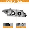 WEELMOTO Headlights Compatible with 2010 2011 Camry 4-Dr Sedan Only