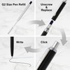 Black Ink Pen Refills Ballpoint Black, 12 Pack Ballpoint Pen