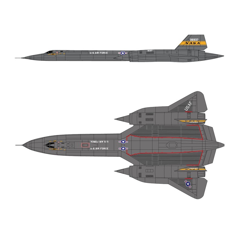 Platz AE144-8 1/144 US Air Force High-Altitude Strategic Recon Aircraft