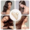 Custelen Gold Metal Claw Clips - Large Hair Clips for