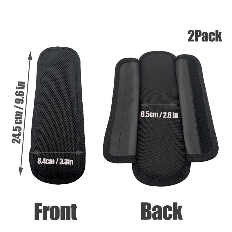 Black Universal Shoulder Strap Pads Replacement Shoulder Pad Air Cushion