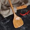 FJNATINH Wooden Spatula with Long Handle for Cooking Kitchen Cookware