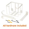 ORLESS Over The Door/Wall Mount Ironing Board Hanger, Laundry Room