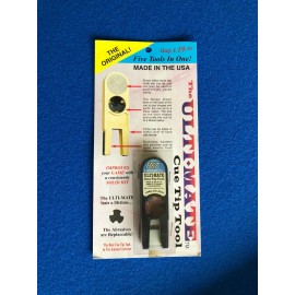 Ultimate THIS IS THE ORIGINAL… Ulti-mate Cue Tip Tool, Charcoal, FIVE TOOLS IN ONE!