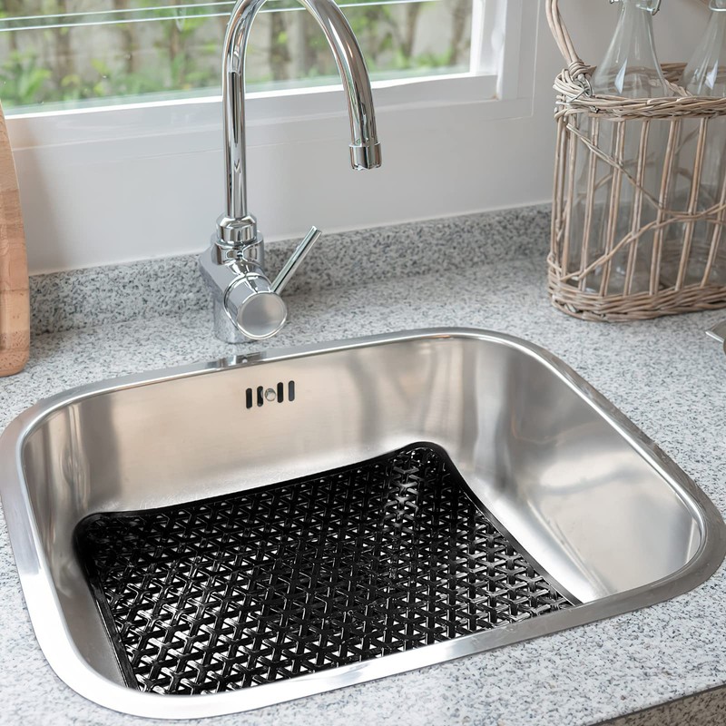 2 Pack Kitchen Sink Mat for Stainless Steel Sink, PVC