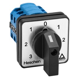 Heschen Universal Rotary Cam Selector Changeover Power Switch, SZW26-20/ZC.111111.3, 660V 20A, 7 Position, 3 Phase, 12 Terminals, CE
