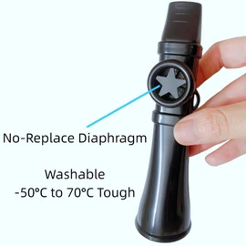 Kazoo for Adults Washable, Premium ABS Kazoos for Adults, Smooth Permanent Kazoo Membrane Professional Easy to Learn, Musical Instruments for Guitar, Ukulele, Violin, Piano (Black)