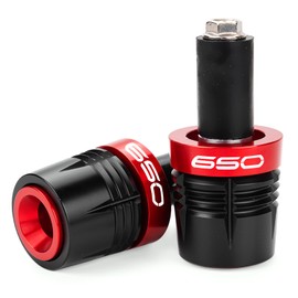 ZEXDDI Motorcycle Handle Bar Ends Grips Plug Sliders Handlebar Grips Cap Compatible with Ninja 650 650R Ninja650 2017-2023 2024 2025 Z650 Accessories (Red)