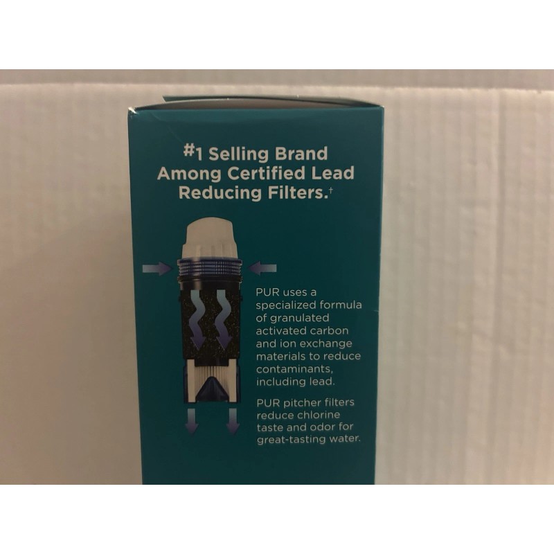 PUR Plus PPF951K Pitcher Filter Reduces 3x More Contaminants than