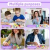 12 Pack Keyboard Fidget Keychain,Keyboard Button Finger Clicker for Anxiety