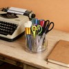 SSYYGET 360° Rotating Makeup Brush Holder Organizer, Clear Spinning Pen