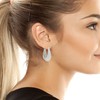 ROBERT LEE MORRIS Oval Tube Hoop Earrings