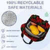 Insulated Lunch Bag, Red Roses Flower Lunch Box for School