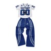 GORGLITTER Men's 2 Piece Beach Vacation Outfits Number Print Short
