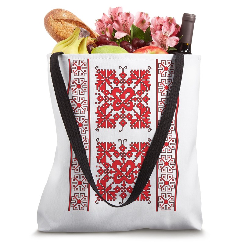 Traditional Romanian folk art motifs from Olt region Tote Bag