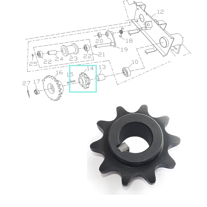QYMOTO 40 41 420 Chain Sprocket 10 Tooth Sprocket 5/8''