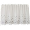 sunny day fabric Cafe Curtain Silver Approximately 49.2 x 25.6