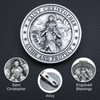 PloreWay Saint Christopher Medal for Car, Metal St. Christopher Car