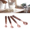4pcs Rose Gold Measuring Cup with Scale Stainless Steel Measuring