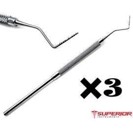 Dental Probes William Color Coded 1-2-3-5-7-8-9-10 Marking Periodontal Examination 3 Instruments Set