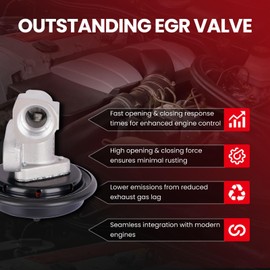 MOCA EGR Back Pressure Valve fits For Ford 1997-2004 Expedition 4.6L, 1996-2004 Mustang 4.6L, 1998-2003 Explorer 4.0L, For Mercury 2002-2003 Mountaineer 4.0L 4.6L, For Mazda 1996-1997 B3000 3.0L