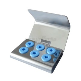 Dental Ultrasonic Piezo Scaler Tip Holder with Cover 6H Block Stand fit EMS NSK Handpiece