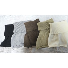 Lovelle Adult Ballet Knit Shorts Hip Warmer Warm Banded Hot Pants Cover-up Beige