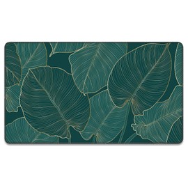 Rnivvi Front Door Mat, 30"x17" Tropical Theme Indoor Outdoor Welcome Mat, Heavy Duty Low Profile Anti-slip Entryway Rug for Home Entrance, Floor, Patio Entry & Mud Room, Cute Palm Leaves Decor Doormat