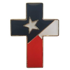 Trade Winds Wholesale Pack of 24 Texas TX Flag Cross Motorcycle Bike Hat Cap Lapel Pin