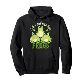 Cute Amphibian Animal Lover Froggy Women Girls Frog Pullover Hoodie