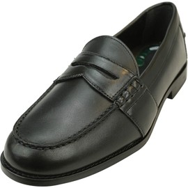 Nunn Bush Men's Noah Penny Loafer Dress Casual Slip On Shoe, Black, 11 Wide