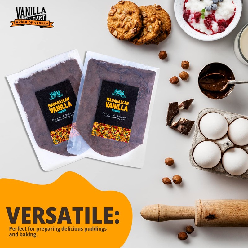 Vanilla Mart Madagascan Vanilla Powder Grade A Alcohol Free Alternative