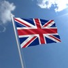 Smiffys 5ft x 3ft Union Jack Flag with Eyelets Red
