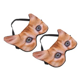 Healeved 2Pcs Cartoon Animal Eye Mask Light Blocking Sleeping Mask for Daily Use Comfortable Office and Home Naps for All Ages