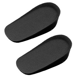Height Increase Insole for Kids, 2.5cm Children Breathable Increase Height Invisible Heel Lift Inserts Elastic Shock Absorption Heel Cushion Pads Elevator Shoe Insoles (Black, Heel Height：2.5cm)