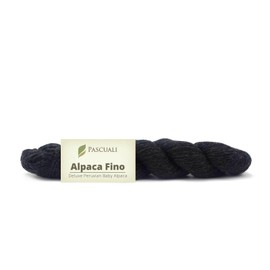 50 g Pascuali Alpaca Fino Knitting Wool Made from 100% Alpaca Wool, Colour: Anthracite 06