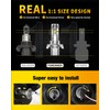 forenner Fahren Upgraded H13 Bulb, 24000 Lumen 9008/h13 Bulbs,Real 1:1