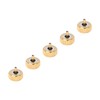 5 Pcs Professional Watch Crown Parts Gold Steel Wrist Watch