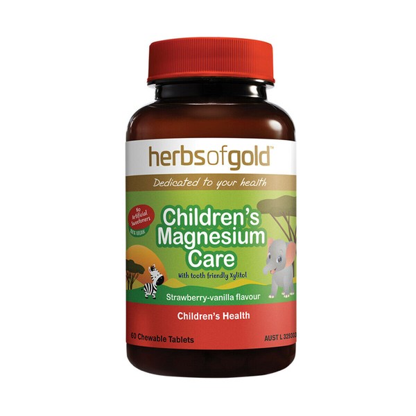 2 x 60 tabs Herbs of Gold Children's Magnesium Care - 120 tablets