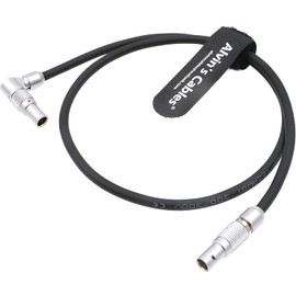 Z-CAM EVF Power-Cable Rotatable 2-Pin Male to Straight 2 Pin M Cord for ARRI Alexa Camera|SmallHD 702 Bright|Teradek Bond|ZCAM-E2 Flagship E2-S6 E2-F6 E2-F8 Alvin's Cables