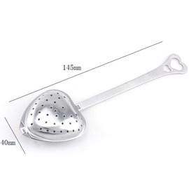 10Pcs Tea Filter, Heart Shape Tea Infuser Strainer, Reusable Stainless Steel Strainer Infuser for Loose Leaf Tea and