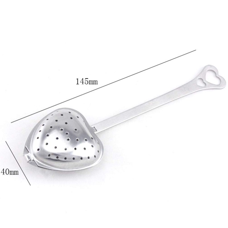 10Pcs Tea Filter, Heart Shape Tea Infuser Strainer, Reusable Stainless
