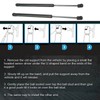 1 Pair Front Hood Struts Lift SG330109 Lightweight Strong Support