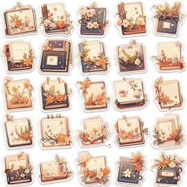 The Flower of Books Stickers 50 Pack Laptop Stickers,Vinyl Waterproof Stickers for Water Bottles Skateboard Scrapbook Bike Computer,Phone,-Graffiti Stickers Pack for Teens Girls Kids Adults(The Flower of Books)