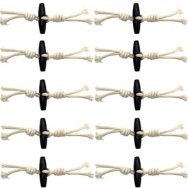 DHER 10 Pairs Leather Buttons Toggle Buttons Wooden Buttons Closure Jackets Buttons Pullover Trench Coat Wooden Buttons Coat Buttons Upscale Olive Pair Buttons Top Decorative Buttons Backpack Buttons